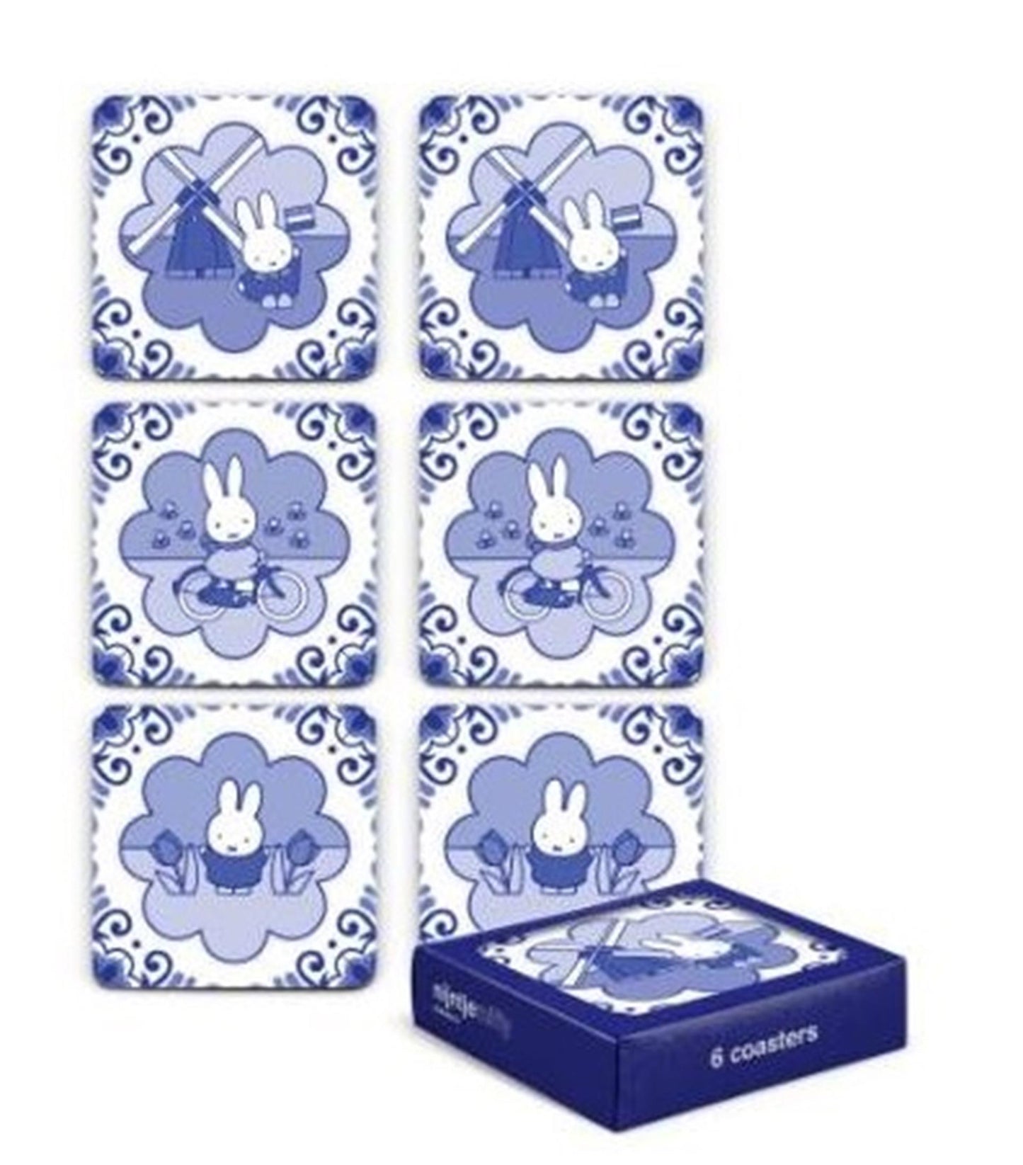 Miffy dessous de verre moulin à souvenirs 6 pcs