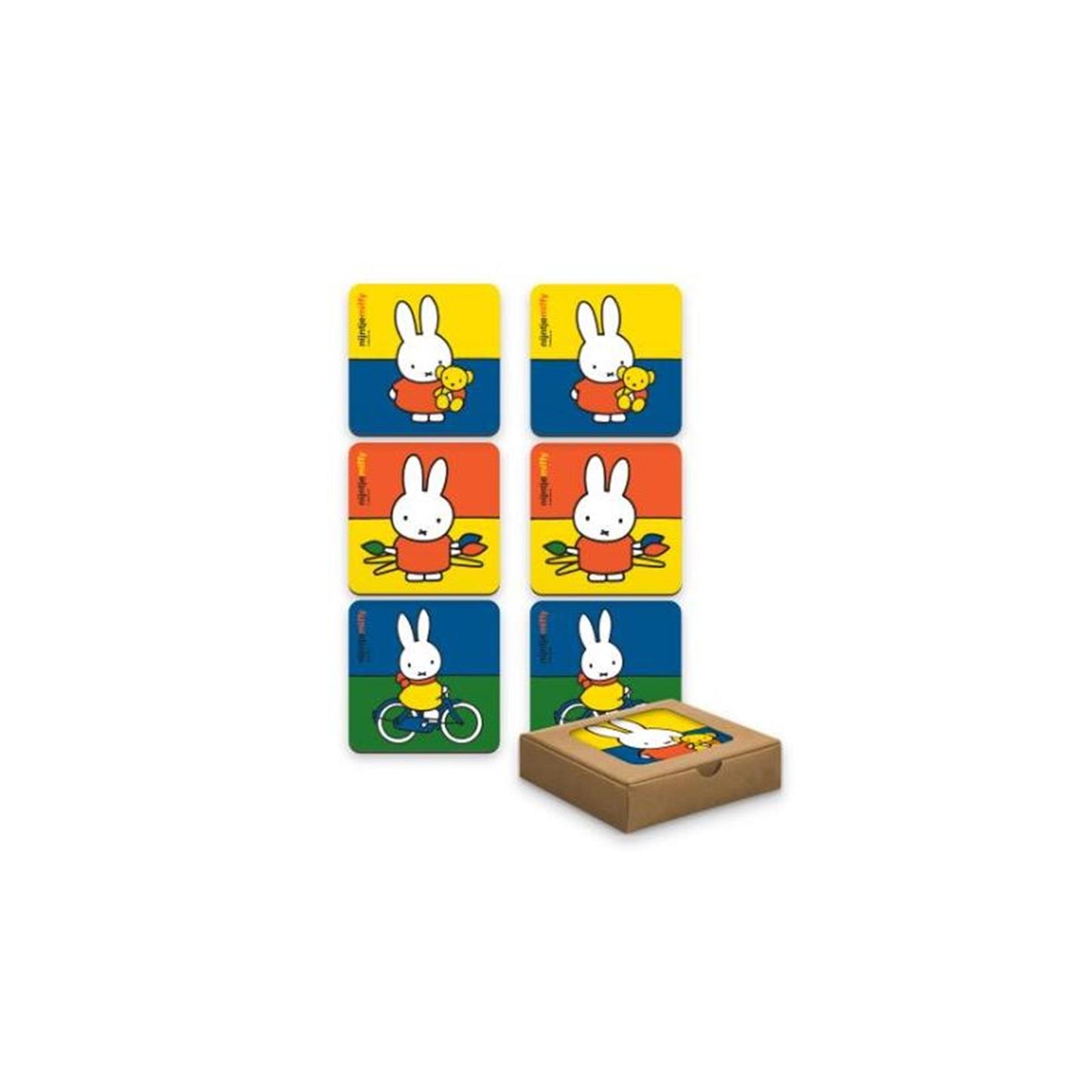 Sous-verres Miffy couleurs 6 pièces