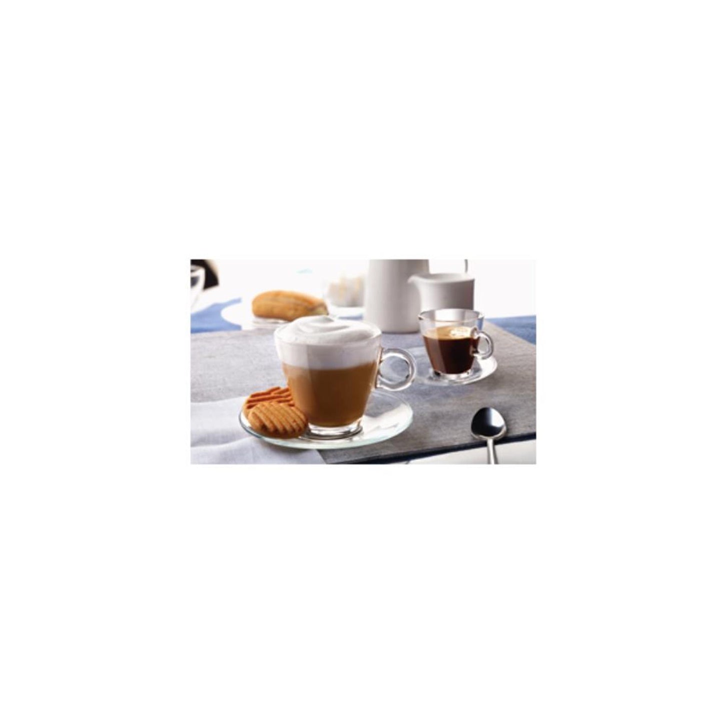 Rocco bormioli soucoupe verre cappuccino easy bar 6 pcs