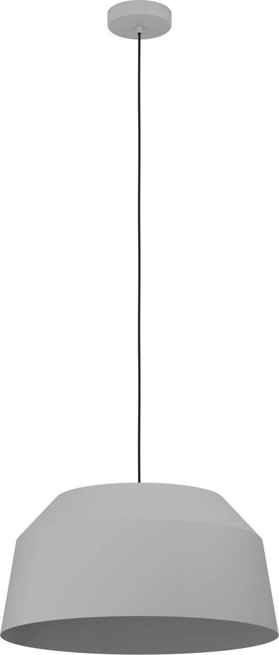 Lampe à suspension Eglo contrisa - e27 - ø 52 cm - gris