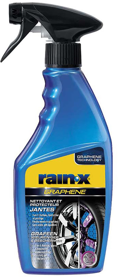 Protecteur nettoyant pour roues en graphène Rain-x - nettoie, fait briller et protège - sans acide - 500 ml