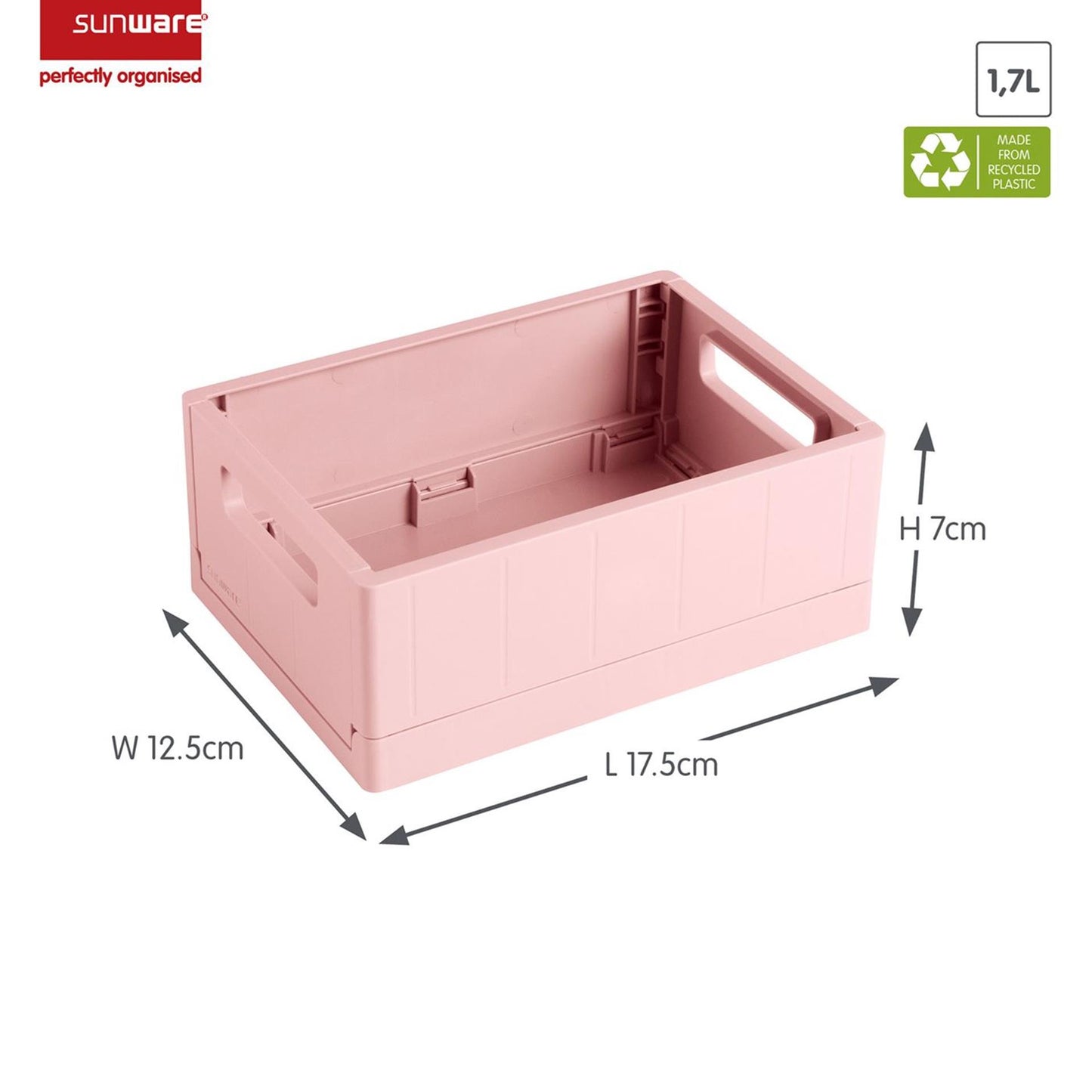 Sunware sigma home caisse pliante 1,7l rose