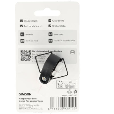 Coeurs de cloche de vélo Simson