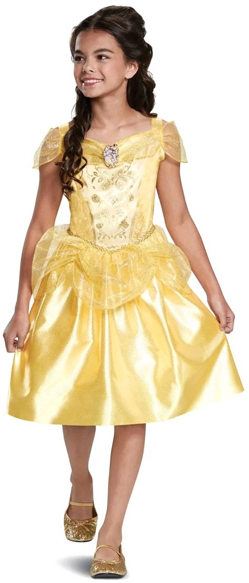 Déguisement princesse disney - la belle la bête, belle robe classique, taille s (5 - 6 ans), fille