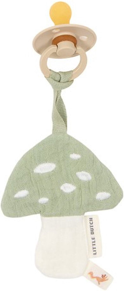 Attache-tétine Little Dutch - vert - amis de la forêt