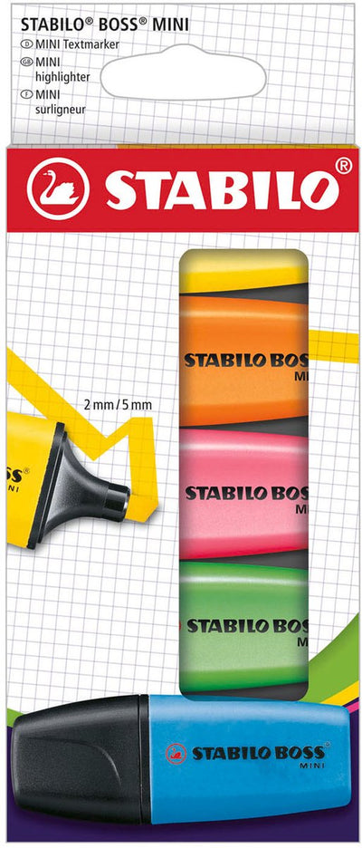 Mini surligneurs Stabilo Boss - 5 pcs.