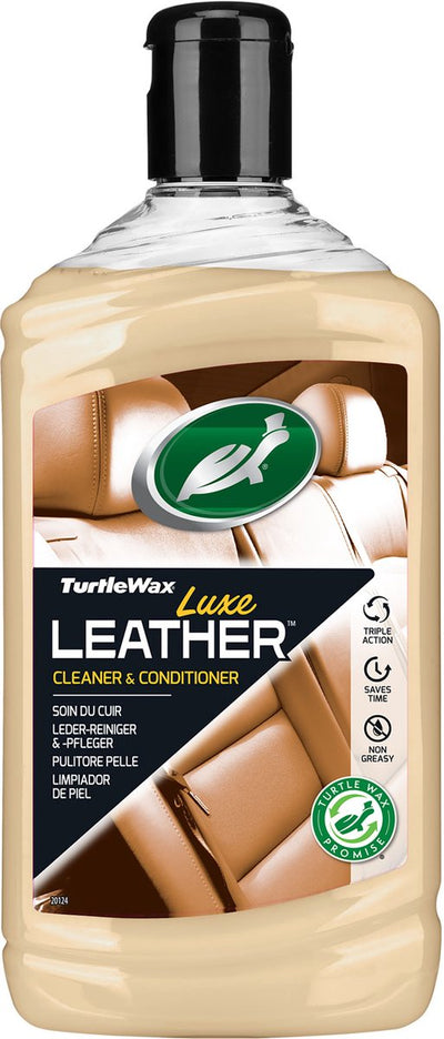 Turtle Wax gl cuir de luxe - nettoie et protège les intérieurs en cuir - restaure la souplesse naturelle - prévient la décoloration, la déshydratation et les craquelures du cuir - pH équilibré - 500 ml