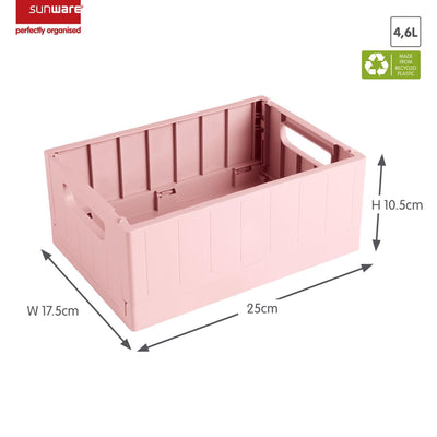 Sunware sigma home caisse pliante 4,6l rose