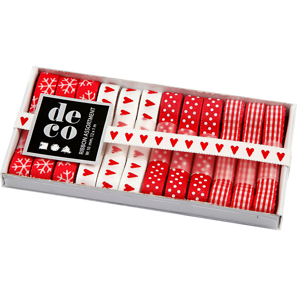Collection de peluches Creativ Company Red White, 12e.