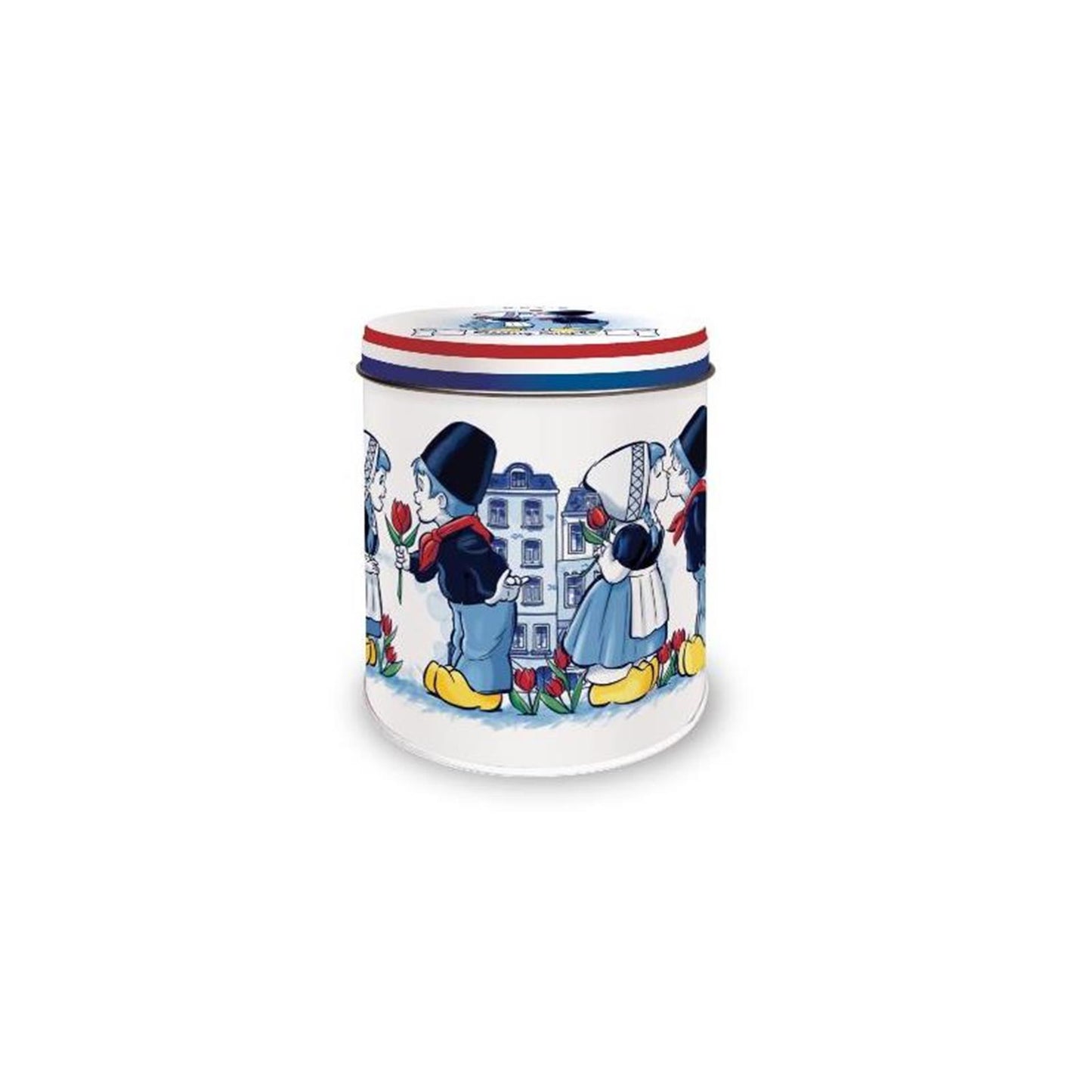 Boîte de rangement couple qui s'embrasse ø10x11,5cm