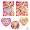 Toi-toys cercle de coeur de coussin pointilleux amusant avec des perles