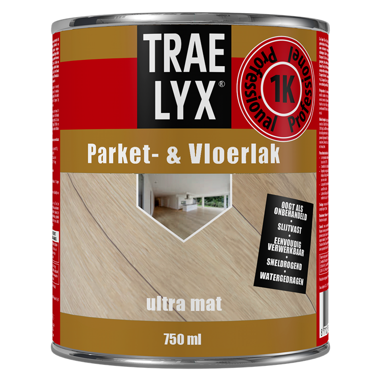 Trae-lyx 1074350 - laque pour parquet tl u-mat 750ml | 1 pièce