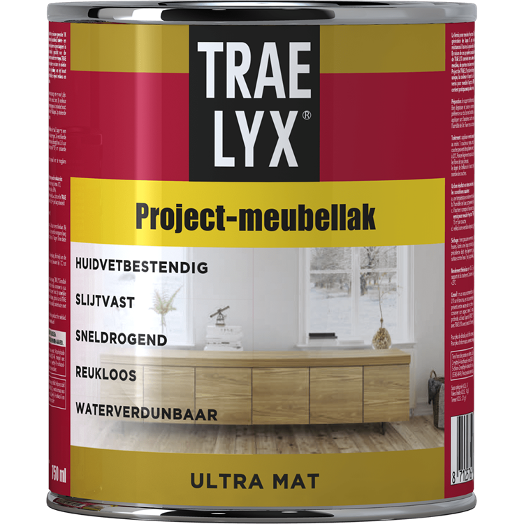 Trae-lyx 1074363 - laque pour meubles prjct tl u-mat 750m | 1 pièce