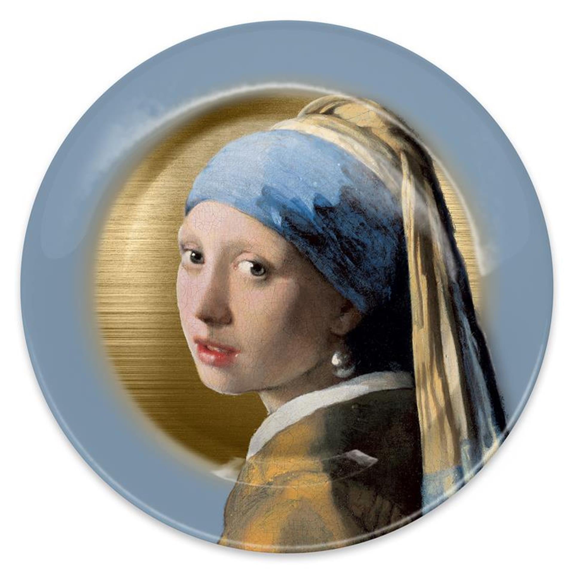 Assiette Cozydecor fille à la perle métal ø26cm