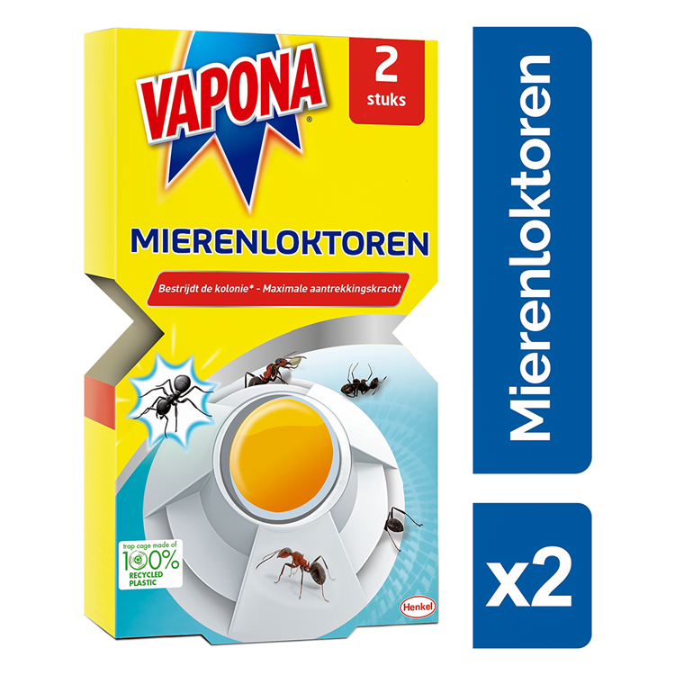 Vapona 1063844 - attracteur de fourmis volcan 28gr | 10 pièces