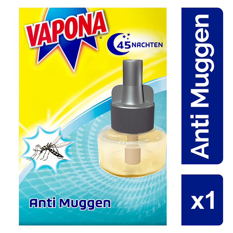 Recharge bouchon anti moustique Vapona - contrôle insectes - 45 nuits