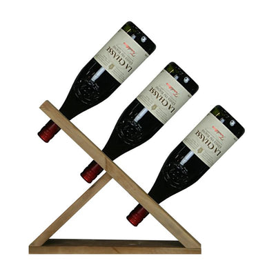 Porte-bouteille de vin Natural Collections vieux bois 39x28x8cm