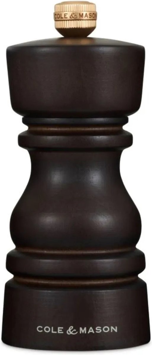 Cole mason - moulin à sel en bois chocolat london 13 cm