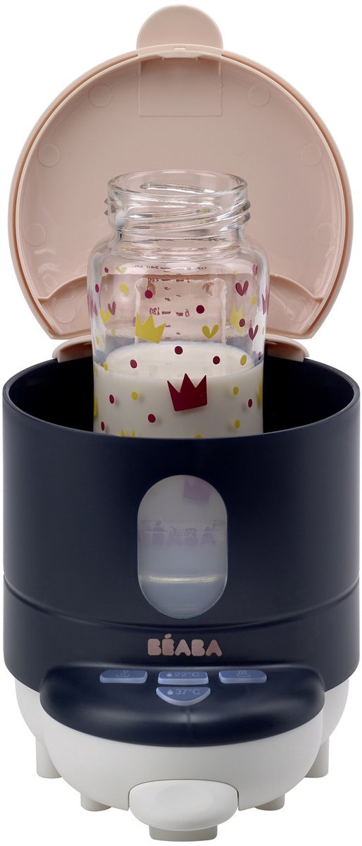 Béaba bib'expresso® presse-biberon - préparation rapide du biberon - temps de chauffe 30s - température réglable - chauffe-biberon - fonction bain-marie - bleu