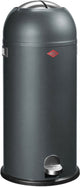 Wesco kickmaster maxi poubelle | poubelle à pédale | 40 litres | métal - graphite | poubelle - fabriquée en Allemagne