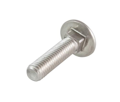 Boulon de carrosserie m8x35 d603 acier inoxydable a2 | 100 pièces