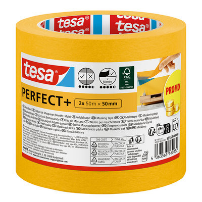 Tesa 1074630 - 2x parfait + 50m:50mm promo | 9 pièces