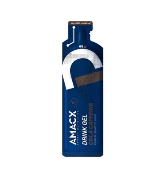 Amacx gel énergétique boisson argent 12x60ml cola + caféine