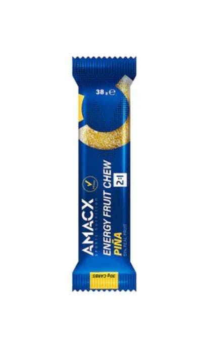 Amacx barre énergétique énergie fruits à mâcher 12x38gr piña