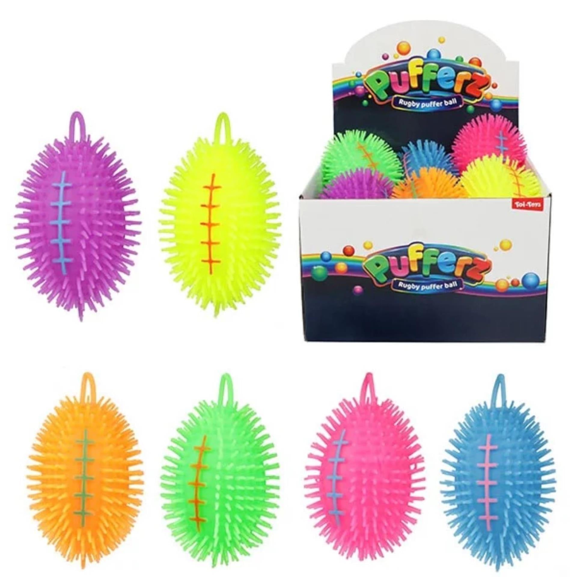TOI-TOYS Pullerz Pullerball Rugby, 14cm