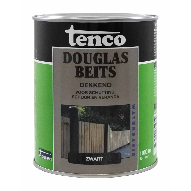 Tenco 1078327 - teinture Douglas à base d'eau noir opaque 1l | 1 pièce