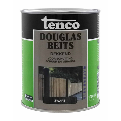 Tenco 1078327 - teinture Douglas à base d'eau noir opaque 1l | 1 pièce