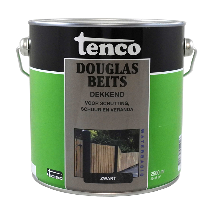 Tenco 1078324 - teinture Douglas à base d'eau noir opaque 2,5l | 1 pièce