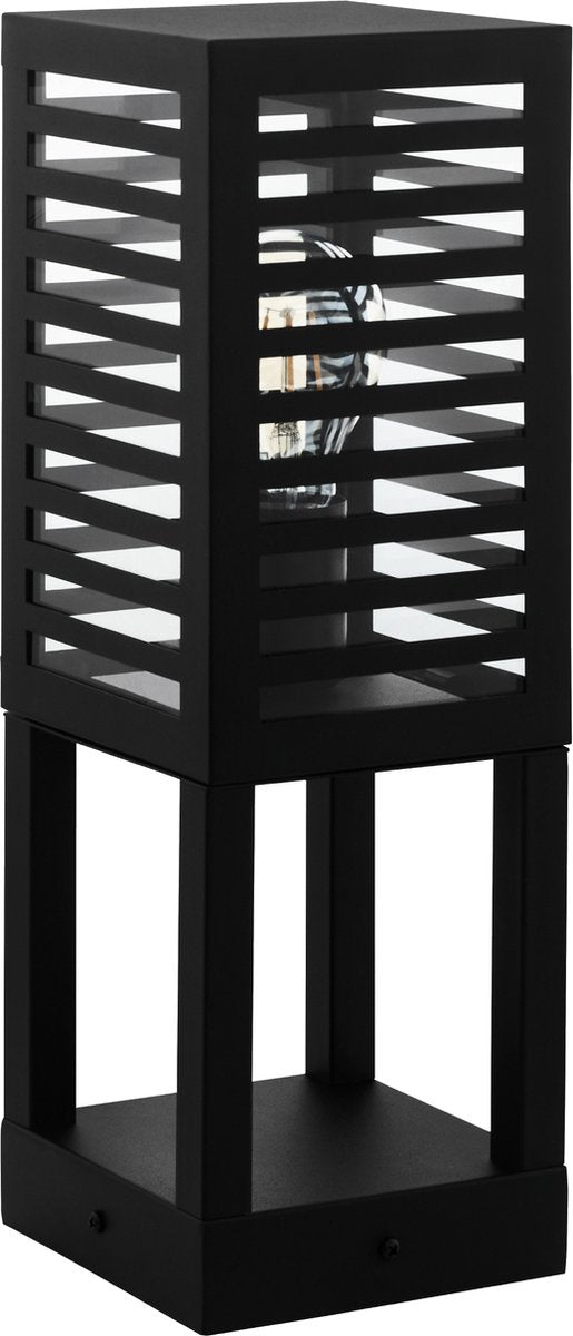 Lampe sur pied d'extérieur Eglo alamonte 3 - e27 - 45 cm - noir