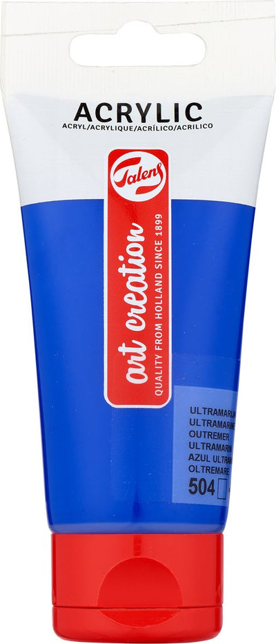 TALENS ART Création Tube de peinture acrylique 75 ml Ultramarine 504