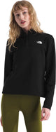 The North Face W Cedar Trail Grid Fleece 1 - 4 Zip Jacket Pull d'extérieur pour femme - Noir Tnf