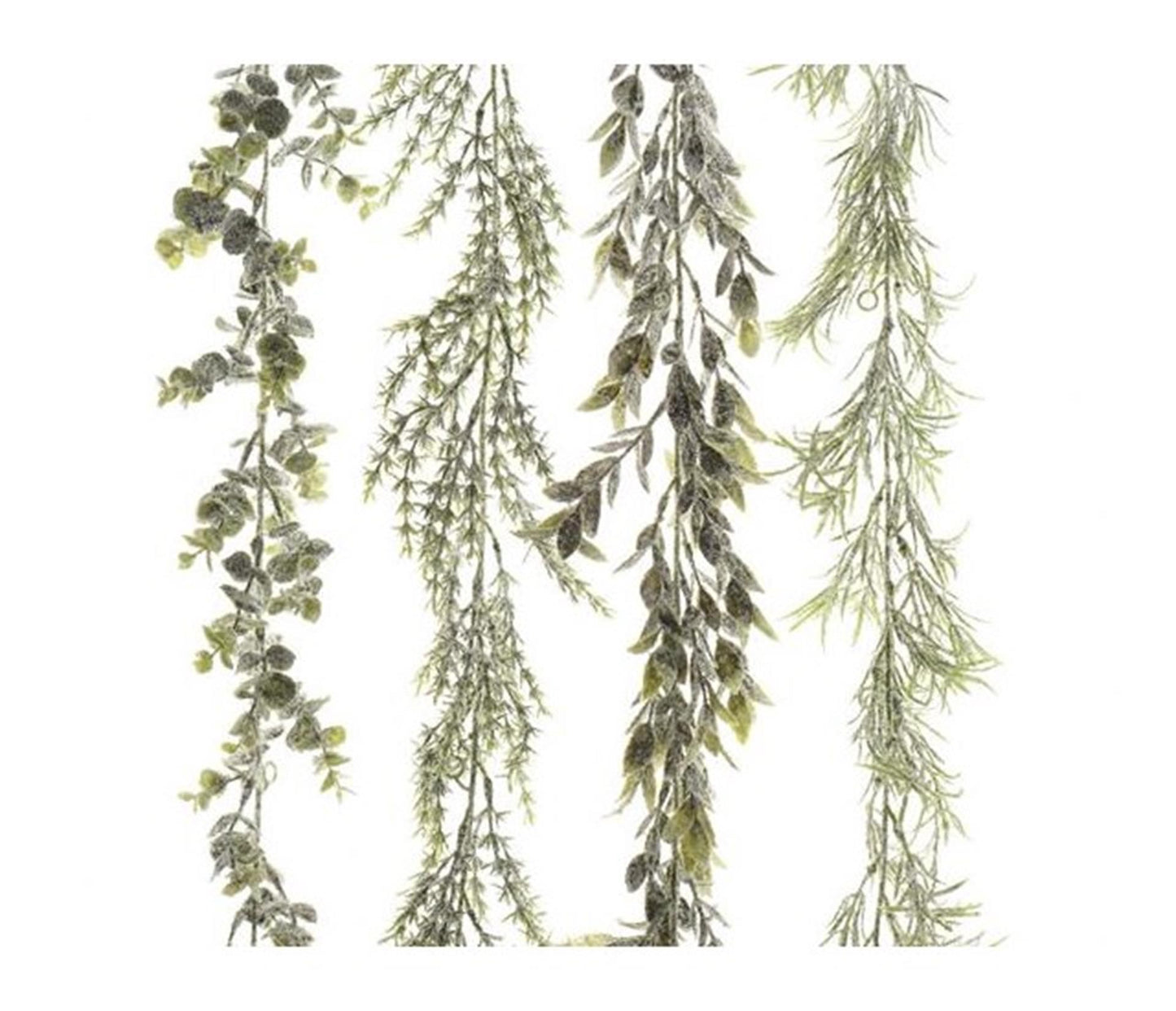 Guirlande Decoris finition neige 180cm assorti