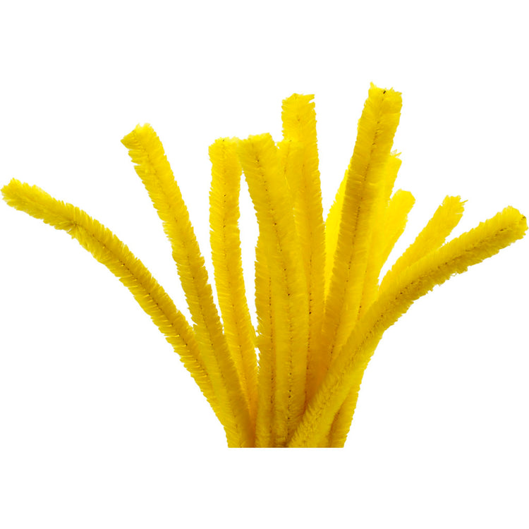 Creativ company chenille, l: 30 cm, épaisseur 15 mm, jaune, 15 pièces 1 boîte