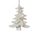 Decoris pendentif sapin de Noël plastique irisé 18c