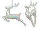 Decoris pendentif de Noël cerf irisé 16cm