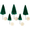 Sapins de Noël Creativ company, h: 40+60 mm, vert, 5 pièces 1 boîte
