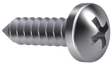 Vis de plaque de cylindre de casserole kk 5,5x45 acier inoxydable a2 | 200 pièces