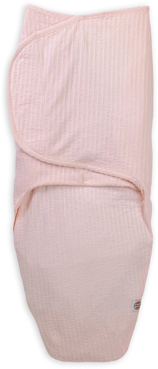 Lodger bundler - sac de couchage swaddle - rose - 0,3 tog - 60cm (0-4m) - coton seersucker - tissu d'emmaillotage