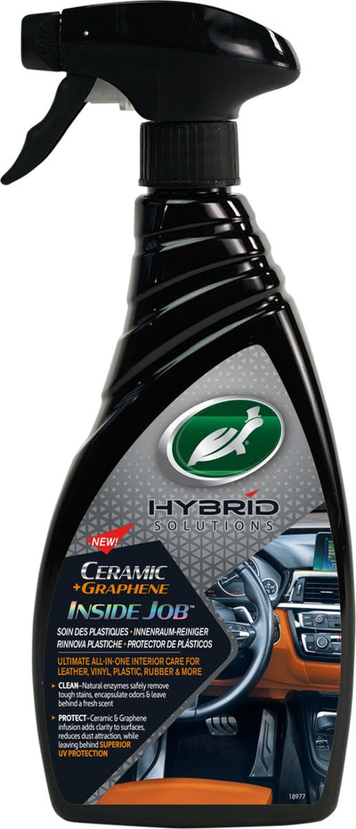 Turtle Wax HS inside job - nettoyant et conditionneur tout en 1 - nettoyage par enzymes naturelles - protection durable - pH neutre - parfum aloe vera - 500ml