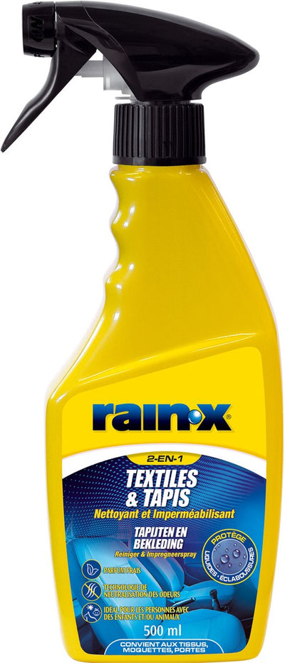 Protecteur nettoyant Rain-x - pour tapis et tissus d'ameublement - Nettoyant 2 en 1 - 500 ml