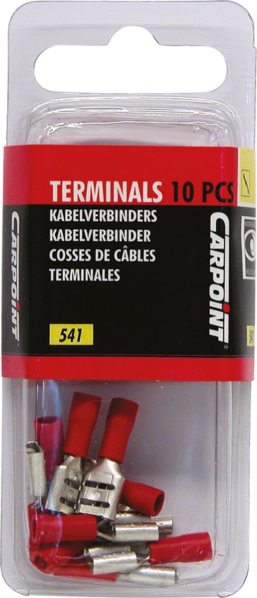 Connecteurs de câbles Carpoint 541 rouge 10 pièces