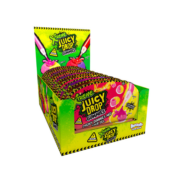 Bazooka gommes à la réglisse juteuses extrêmes (12x 57gr)