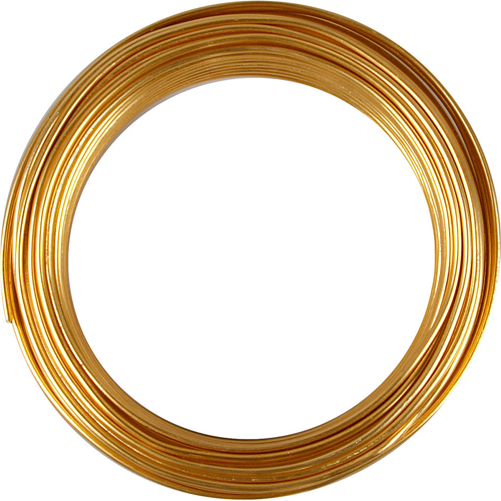 Creativ company fil alu, rond, épaisseur 3 mm, or, 29 m 1 rouleau