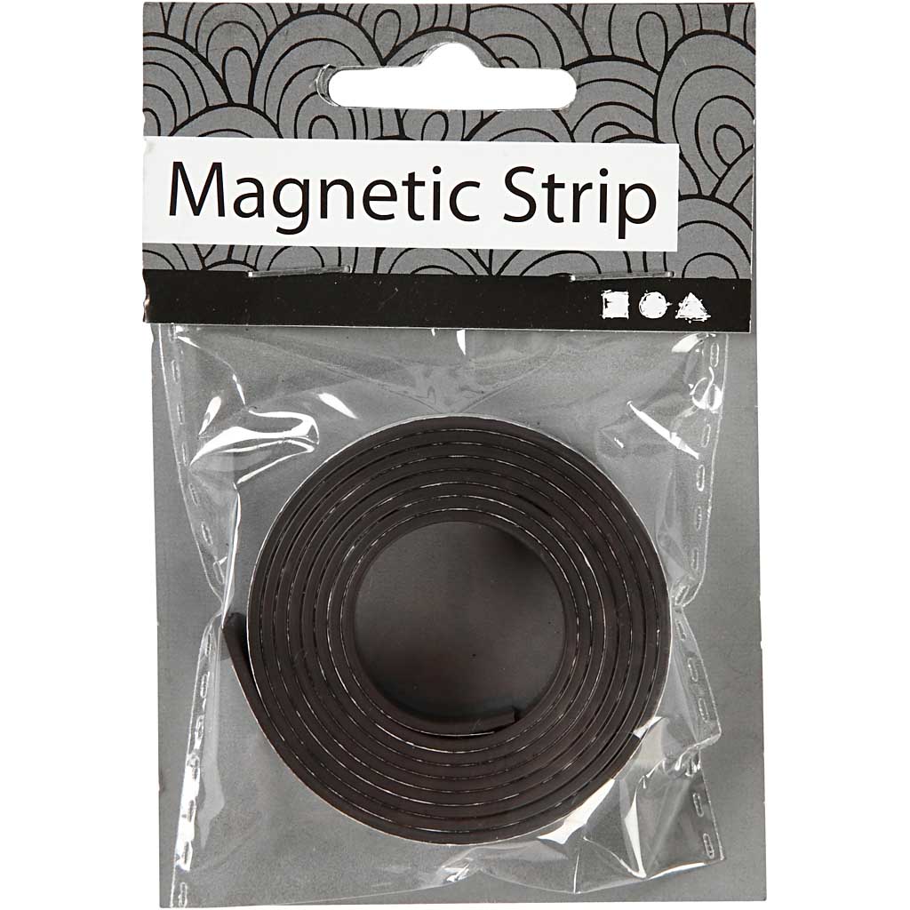 Bande magnétique Creativ company, l: 12,5 mm, épaisseur 1,5 mm, 1 m 1 boîte