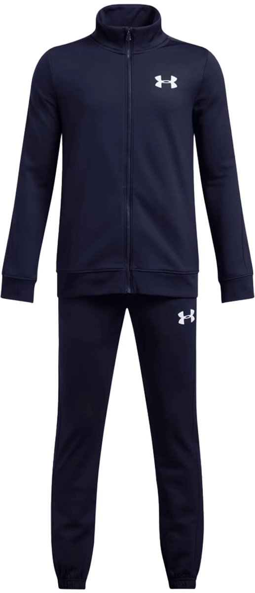 Under Armour UA Rival Knit Survêtement Bleu Survêtement Garçon - Minuit Marine - Minuit Marine - Blanc