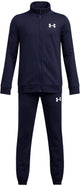 Under Armour UA Rival Knit Survêtement Bleu Survêtement Garçon - Minuit Marine - Minuit Marine - Blanc